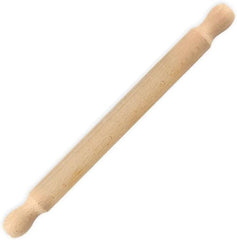 Zenker Rollholz aus Buchenholz, 350 x 30 x 30 mm – Perfekt für Teige und Fondant, FSC-zertifiziert, mit praktischer Manschette, Braun