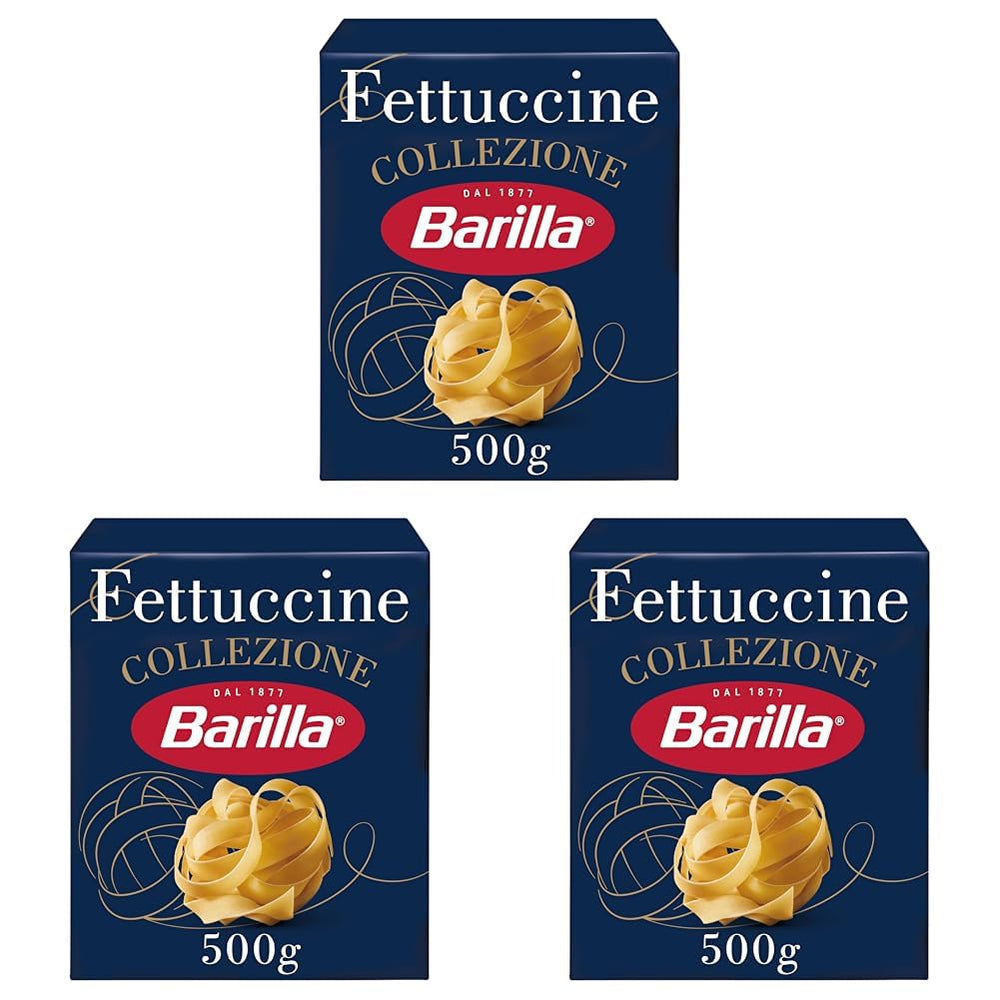 Paste Barilla Collezione Fettuccine, (1 x 500 g) (Pachet de 3)