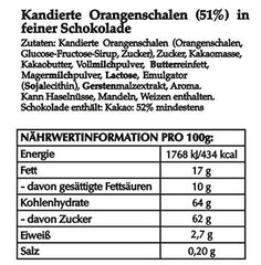 Hofbauer Wiener Orangette rohe, mit Schokolade überzogene Orangenscheiben, 1000 g