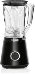 Bosch Standmixer Vitapower Serie 4 MMB6141B, Hochwertige Edelstahl-Klingen, 1.5L Tritan-Mixbehälter, Spülmaschinengeeignete Teile, 30.000 U/Min, 1200 W, Schwarz Kitchen Naty Shop