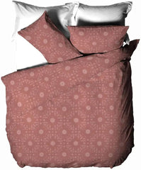 The Linen Yard Bohemian-Bettbezug-Set, Rot, 260 x 220 cm. Bettdecken und Steppdecken, Naty Shop, rotes Ton-Einzelbett