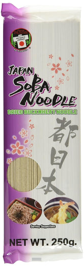 Miyako Buchweizennudeln, trocken (Soba), 12er Pack (12 x 250g)