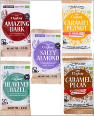 Bio-Riegel – 4-teiliges Probierset/Erstaunliches Schwarz, Haselnuss, Pekannuss-Karamell, gesalzene Mandel/Ohne Zuckerzusatz, ohne Süßstoffe/VEGAN, GLUTENFREI & FAIR TRADE / 4 x 70 g