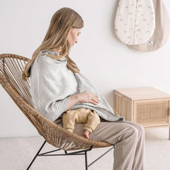 Julius Zöllner Stillbluse aus 100 % Baumwoll-Musselin, OEKO-TEX STANDARD 100, Made in Germany Accessoires Essen und Stillen Bebe Naty Shop