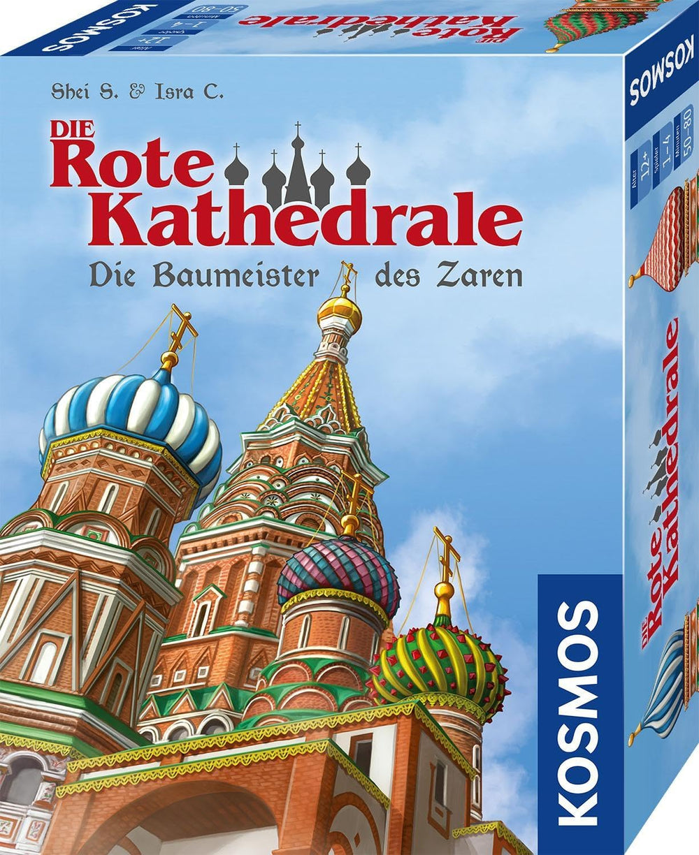 KOSMOS 682156 Rote Kathedrale, Erbauer des Zaren, Strategiespiel mit speziellem Würfelmechanismus, Brettspiel für 1-4 Spieler ab 12 Jahren, Spiel für Kenner