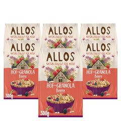 Allos Hof Müsli mit Beeren | Bio-Müsli | Müsli mit Beeren | Knuspriges Müsli | Müsli zum Frühstück | 6er Pack (6 x 300g), 1 Stück (6er Pack)