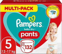 Pampers Baby-Dry Windeln, Größe 8, 43 Windeln, ab 19 kg, Jumbo+ Packung