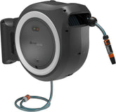 Cutie de furtun de perete fără fir Gardena PowerRoll XXL solo: Tambur automat pentru furtun cu furtun de grădină de 40 m, ghidaj pentru furtun și RollControl, alimentat cu baterii, rezistent la UV și îngheț (18647-55)