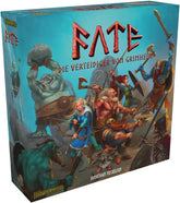 Fate: Defenders of Grimheim, ELZNIR Games, joc de societate fantasy cooperativ, strategie tower defense, pentru 1-4 jucători, vârste 14+, aventură epică, eroi și magie, joc tactic, FryxGames