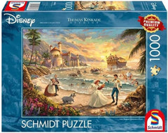 Schmidt Spiele 58036 Thomas Kinkade Disney Die kleine Meerjungfrau Das Fest der Liebe 1000 Teile Puzzle Naty Shop Standardtitel