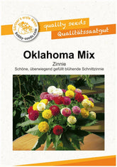 Blumensamen Oklahoma Mix Zinnie Portion
