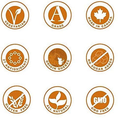 Maplefarm – Reiner kanadischer Bio-Dunkler-Ahornsirup, Klasse A, dunkler, starker Geschmack – 250 ml Süßstoffe Naty Shop