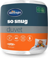 Silentnight so Snug 534222GE Plapumă pentru pat King Size, 15 Tog, caldă, confortabilă, groasă, hipoalergenică și lavabilă la mașină, albă, pat King Size Plapumi si pilote Naty Shop Dimensiune rege 15 Tog