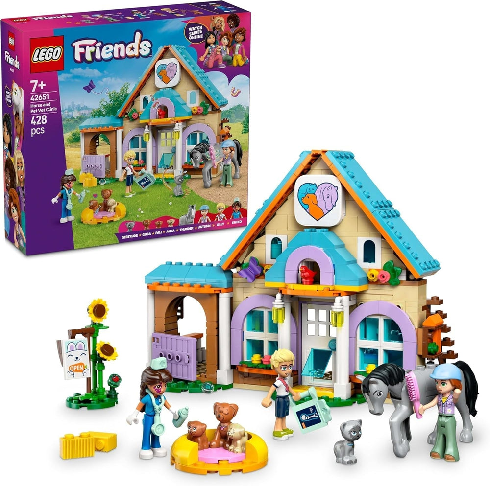 LEGO Friends Veterinärschrank für Pferde und Haustiere, Bau- und Spielset für fantasievolles Rollenspiel mit 3 Minifiguren und 5 Tierfiguren, Geschenkidee für Mädchen ab 7 Jahren 42651 Bausets Besuche den LEGO-Store Standardtitel