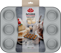 Ballarini, Backblech, verschiedene Modelle Formen und Backbleche Naty Shop Grau 12 Muffins, 27 x 35 cm
