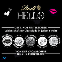 Lindt HELLO Erdbeer-Schokoladen-Käsekuchen | Riegel 100g | Milchschokolade mit Erdbeer-Quark-Creme-Füllung | Schokoriegel | Schokoladengeschenk