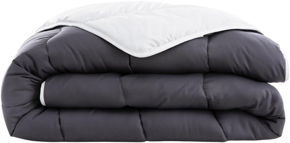 Abeil Steppdecke 200 x 200 cm, zweifarbig, weiß und grau Steppdecken und Steppdecken Naty Shop 200 x 200 cm