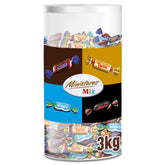 Mischung aus Miniaturen, Mars, Snickers, Bounty & Twix, klassische Riegel im Miniformat, 296 Riegel, 3 kg Schokoladenbonbons Naty Shop