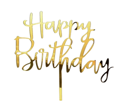 Nicht essbare Dekoration, Topper, Happy Birthday