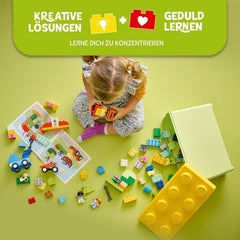 LEGO DUPLO Classic Brick Box Cars and Trucks, Fahrzeug-Spielset für Kinder ab 1,5 Jahren, kreatives Lernspielzeug, Autospielzeug und Rennwagen-Set 10439 Bausätze Besuchen Sie den LEGO-Store