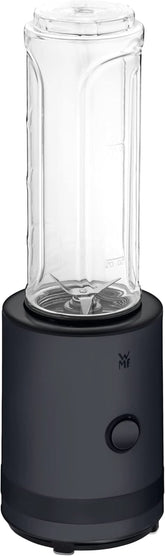 WMF Küchenminis Smoothie-To-Go, Mini Standmixer Mit Zwei Mix-/Trinkbehältern 0,6L, Mixer Hochleistungsmixer 300 W, Edelstahl Matt, Schwarz Bucatarie Naty Shop Deep Black
