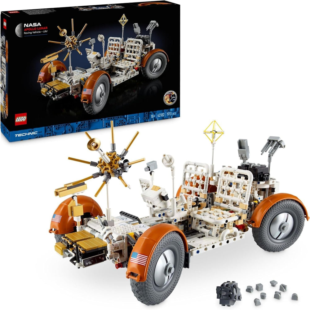 LEGO Technic NASA Apollo Lunar Roving Vehicle (LRV), Mondrover-Modell für Erwachsene, Weltraum-Sammelobjekte für Wissenschaftsbegeisterte, Bauspielzeug, Raumfahrzeugmodell 42182 Bausätze Besuchen Sie den LEGO-Store Standardtitel