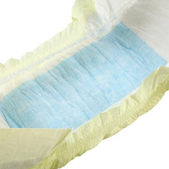 CutiePlusU Windeln für Erwachsene, 10er-Pack Einweg-Inkontinenzhöschen mit Schlaufen für Damen und Herren, maximale Saugfähigkeit über Nacht – Gelb (mittlere Größe 71–96 cm)