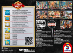 Schmidt Spiele 59655 Im Ferienhaus, 1000 Teile Geheimrätsel, Puzzle Naty Shop