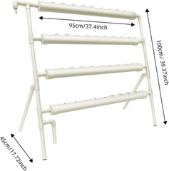 Hydroponisches System, Tower Hydroponic Grow Kit, 4-stufiger Pflanzgefäßständer mit 36 Pflanzlöchern, erdlose Pflanzenanbausysteme für Garten, Büro und andere Innen- und Außenräume