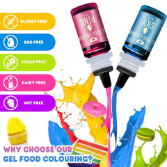 Lebensmittelfarbe Gel - 150G Konzentrierte Gel Lebensmittel Farben Zum Backen, Kuchen Dekorieren, Kekse Und Macaron - Zuckerfreie Lebensmittelfarbe Für Getränke, Osterei, DIY Seifen Und Basteln (Weiß) Naty Shop