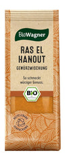 BioWagner - Bio Ras el Hanout, Gewürzmischung für orientalische und arabische Gerichte, ideal für Couscous, Tajine oder Hummus, naturbelassene Bio-Zutaten, recycelbare Verpackung, 50 g