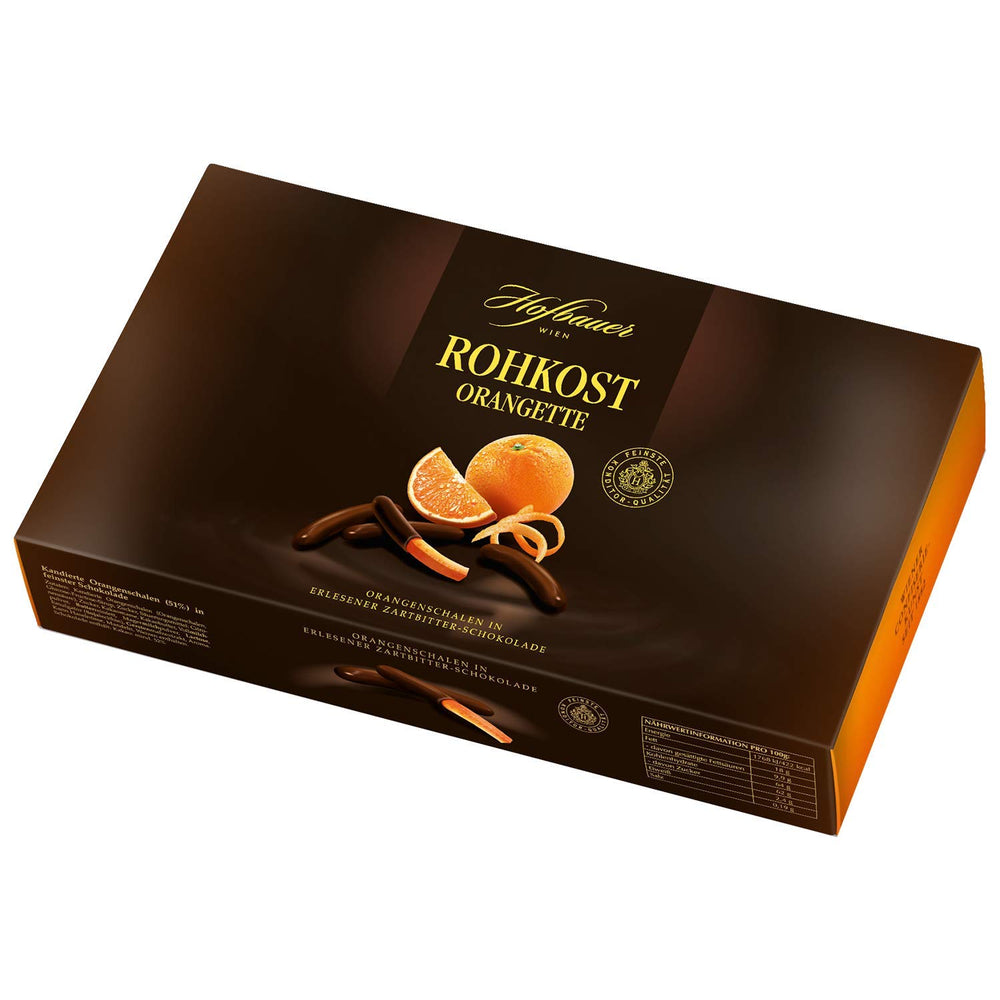 Hofbauer Wiener Orangette rohe, mit Schokolade überzogene Orangenscheiben, 1000 g