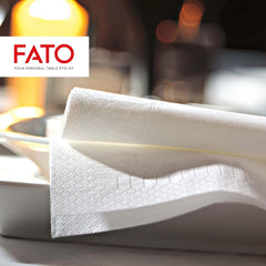 , Șervețele de hârtie de unică folosință, ideale pentru aperitive și cocktailuri, pachet de 100 de șervețele, dimensiune 24X24, pliate 4 ori, 2 straturi, albe, 100% hârtie din celuloză pură, certificate Fsc (pachet de 6)