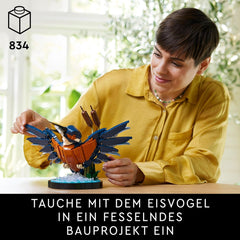 LEGO Icons Eisvogel-Modellbauset für Erwachsene, Vogelfigur für Wohnzimmer oder Büro, Heim- und Bürodekoration, Geschenk für Vogelliebhaber und Ornithologen, Frauen und Männer 10331 Bausets Besuchen Sie den LEGO-Store