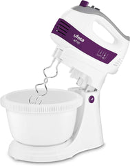 Ufesa BV4655 Elektrischer Handrührer Mit Rührschüssel |Küchenmaschine – Knetmaschine - 400 Watt – 2 in 1 Funktion| 5 Geschwindigkeitsstufen – Turbo | 2 Knethaken -2 Schneebesen | Soft-Touch-Griff Mama si Copilul Naty Shop