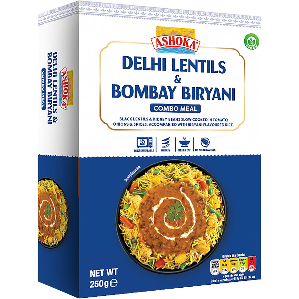 ASHOKA – Instant-Linsen aus Delhi und Bombay Biryani – (1 x 250 g)