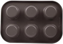 BERGNER BAKING LOVERS - Set Von 2 X 6 Cup Muffinformen - Kohlenstoffstahl Mit Ilag Essential, PFOA Frei, Leicht Zu Reinigen Formen und Bleche zum Backen Naty Shop