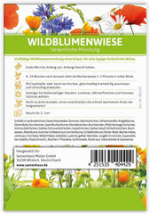 FLORTUS – Wildblumenwiese Samen Für Gastgeschenke & Werbegeschenke (100 Stück) – Bunte Wildblumensamen Mischung Für Bienen, Schmetterlinge & Insekten – Saatgut Für Eine Insektenfreundliche Blumenwiese