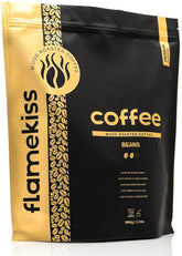 Boabe de cafea 1 kg – Boabe de espresso Arabica și Robusta de înaltă calitate, prăjite manual la foc de lemne, pentru o experiență bogată și aromatică a cafelei din boabe întregi