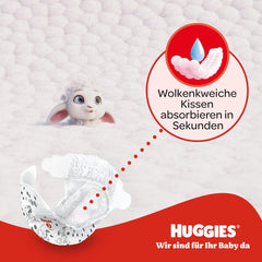 Huggies Babywindeln Little Movers, Disney-Design, Größe 4, 150 Stück (3 x 50), Monatsbox