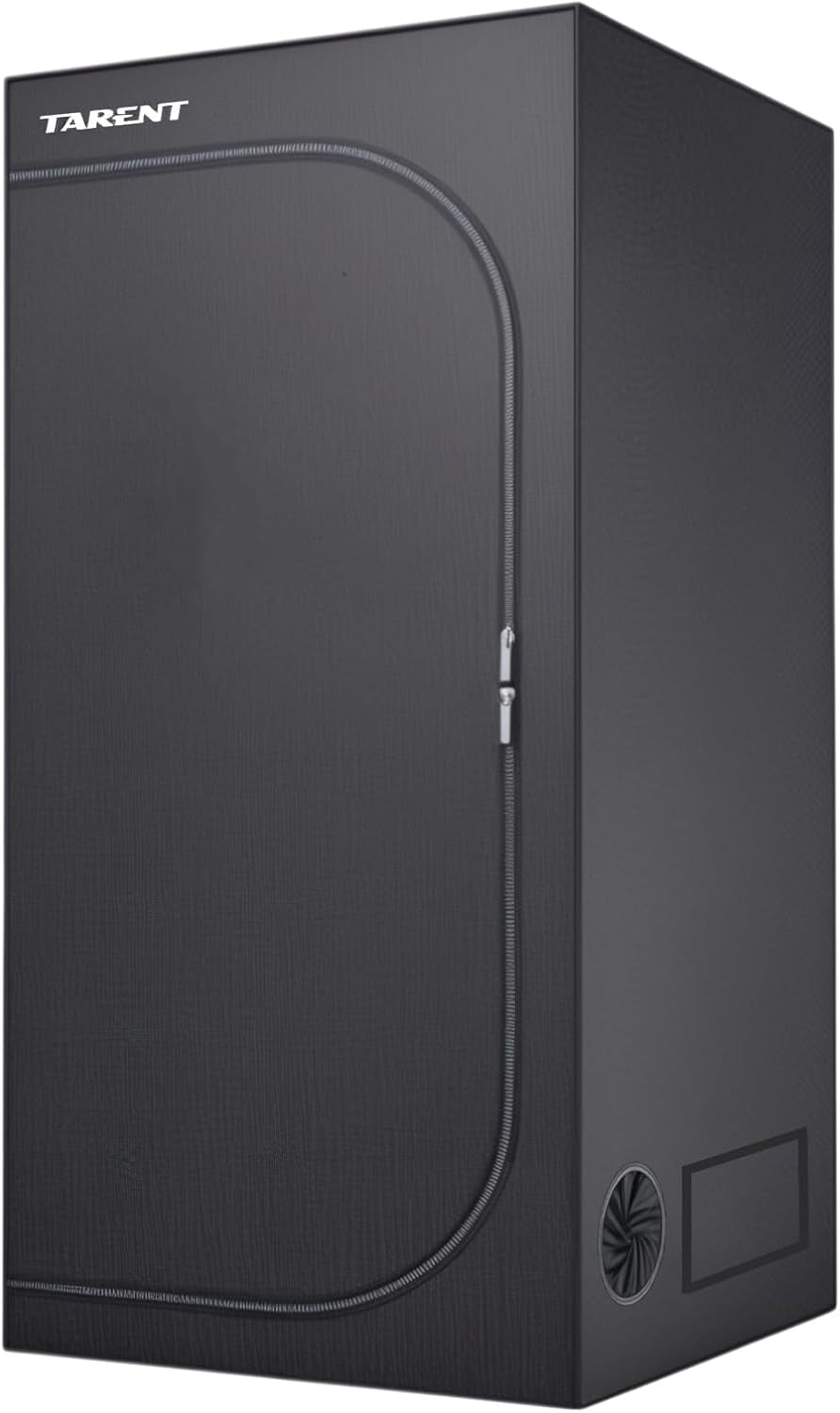 Wachstumszelt, 80 x 80 x 180 cm, Wachstumszelt mit abnehmbarer, wasserdichter Bodenwanne, ideale Größe für Hydrokulturen