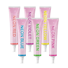 Goodbake Neonlebensmittelfarben 6 Farben Set – Intensive Lebensmittelfarbe – Lebensmittelfarbpaste – Zum Einfärben von Torten, Fondant, Buttercreme Uvm. – 100 % veganer Naty Shop