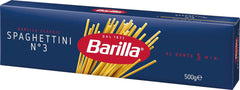 Pasta Barilla Classic Spaghettini Nr. 3 hochwertiger Hartweizen, immer al dente (1 x 500 g)