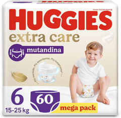 Huggies Extra Care Windeln, Größe 6, 15-25 kg, 60 Stück