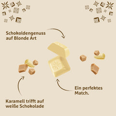 Schogetten Blonde Pure I weiße Schokolade mit Karamell I 100 g I einzeln portioniert (2er Pack)