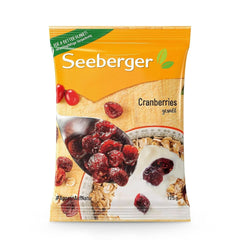 Seeberger Cranberries, Merișoare canadiene înjumătățite, fructate și dulci, 13 x 125 grame Produse deshidratate Naty Shop 13 x 125 grame 13 x 125 grame