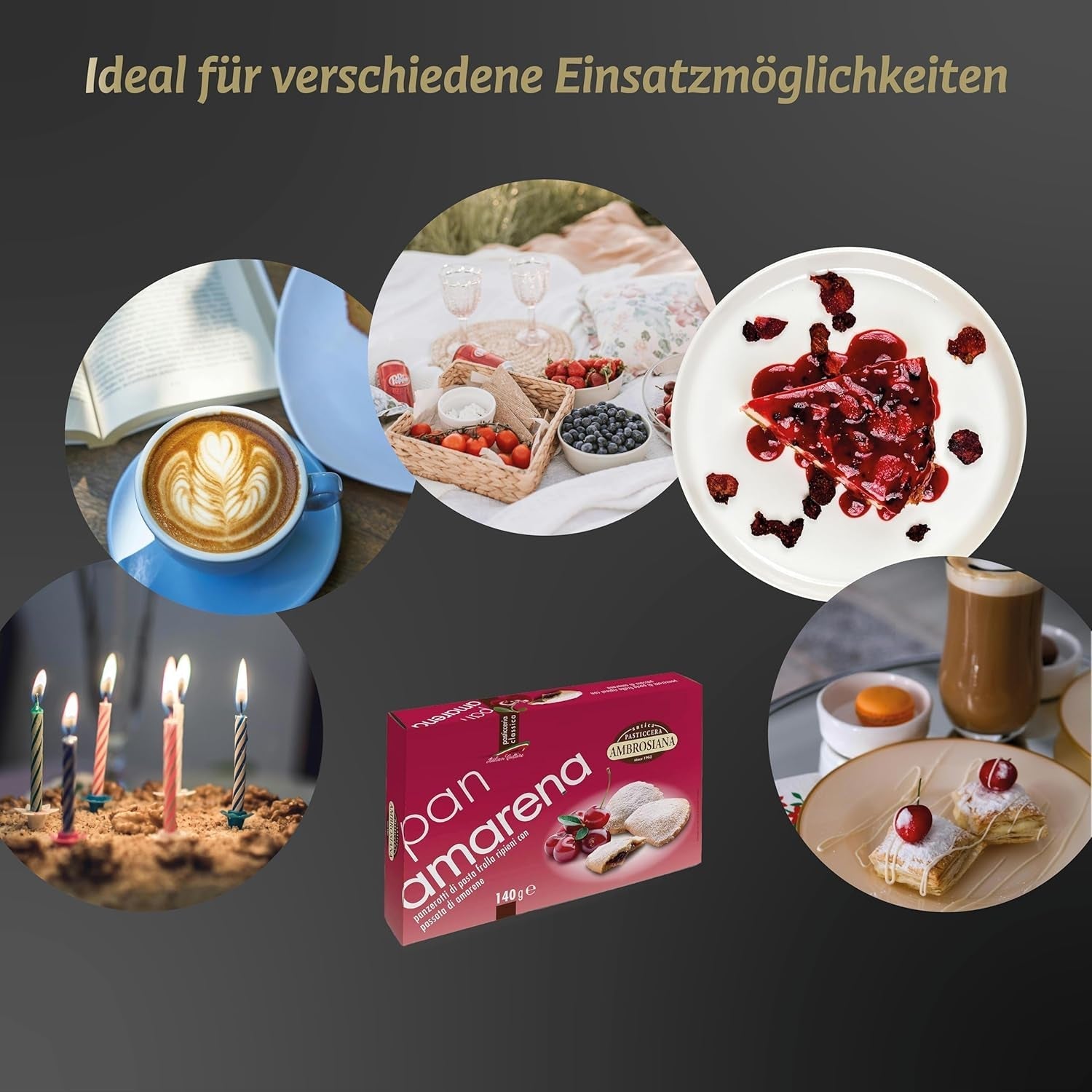 Biscuiți Pan Amarena Pasticceria Ambrosiana – 140G – Biscuiți italieni, Biscuiți cu cafea, Fursecuri, Produse de patiserie