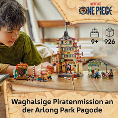 LEGO ONE PIECE - Showdown im Arlong Park - Interaktives Spielzeug mit 5 Minifiguren - Ruffy & Nami sovie Einer einstürzenden Pagode - Anime-Geschenk für Jungen, Mädchen & Fans ab 9 Jahren - 75638