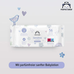Naty Shop Mama Bear Sensitive Babyfeuchttücher ohne Duftstoffe