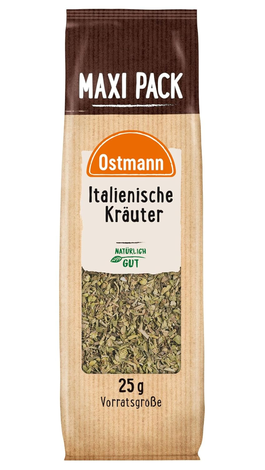 Ostmann Gewürze - Italienische Kräuter gegürtelt | Mediterrane Kräutermischung zum Würzen von Tomatensauce, Gemüse- und Fleischgerichten | 25 g im Vorteilsbeutel